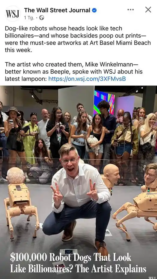 Beeple ซึ่งสร้างรายได้ 69 ล้านดอลลาร์จาก NFT เมื่อสี่ปีที่แล้ว ยังคงทำเงินอยู่